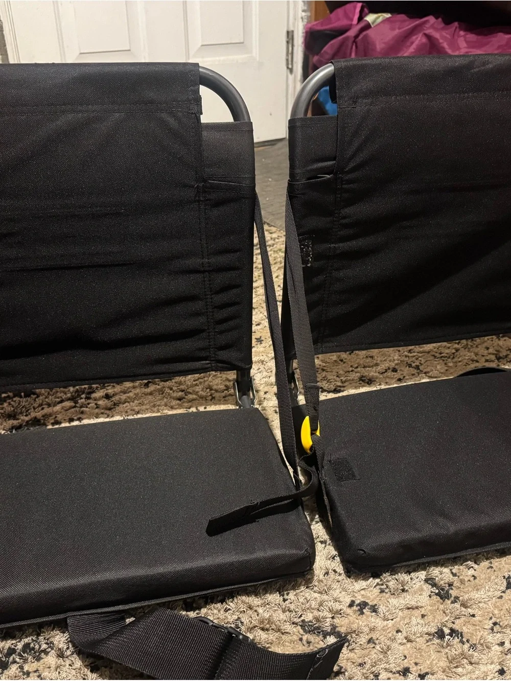 2 GCI outdoor folding stadium chairs